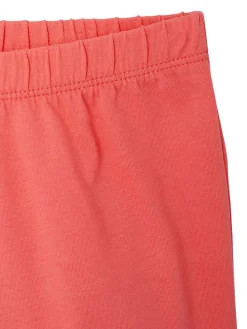 2-delige set: pyjama's rood/lichtroze/crème