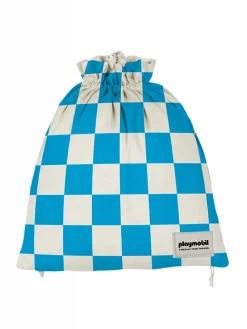 2-delige set: reiszakjes wit/blauw - (B)30 x (H)40 cm