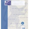 5-delige set: schoolschriften "Oxford Recycling" blauw - A4