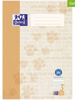 15-delige set: schoolschriften "Oxford Recycling" geel - A4