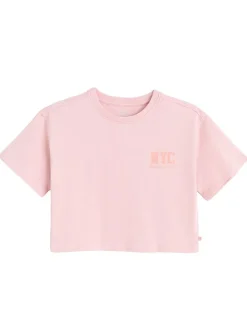 5-delige set: shirts donkerblauw/lichtroze/wit