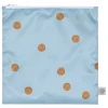 2-delige set: snacktassen blauw/crème - (L)17 x (B)18 cm