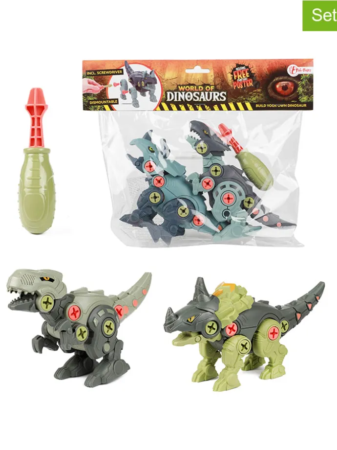 2-delige set: speelfiguren "WORLD OF DINOSAURS" - vanaf 3 jaar