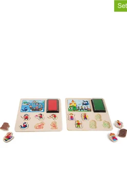 2-delige set: stempelpuzzel "Helden" - vanaf 2 jaar
