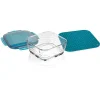 2-delige set: vershouddoos en mat "Nicer Dicer Chef Pro" petrol - 2,8 l