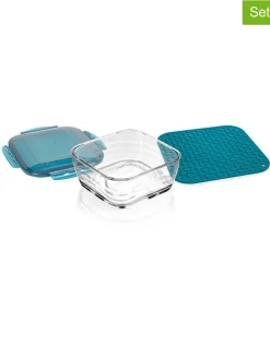 2-delige set: vershouddoos en mat "Nicer Dicer Chef Pro" petrol - 2,8 l