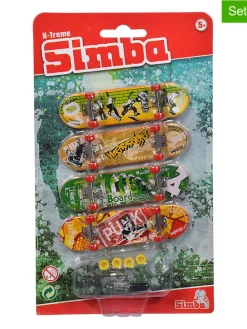4-delige set: vingerskateboards meerkleurig - vanaf 5 jaar