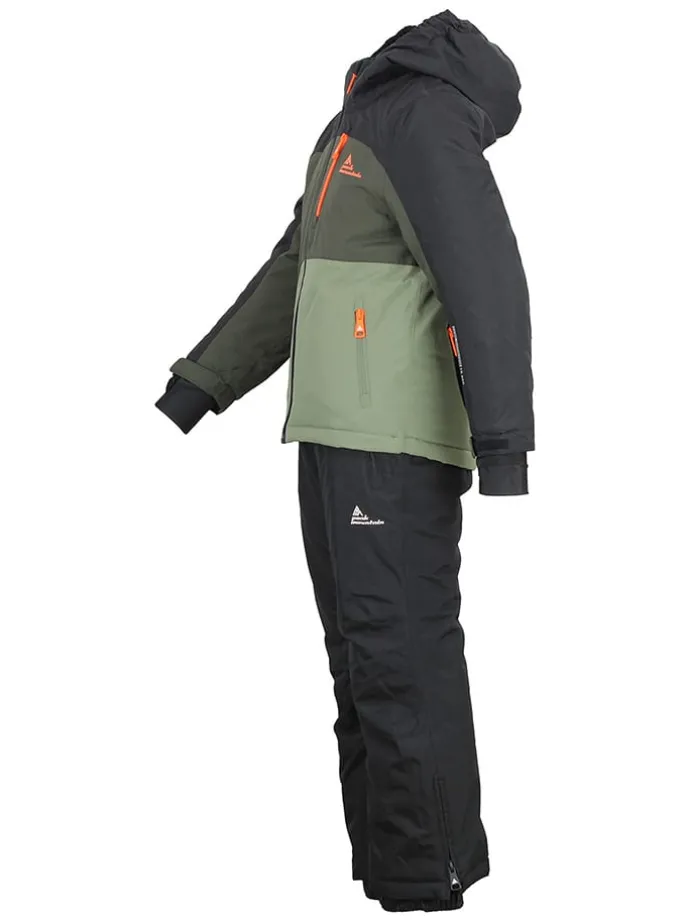 2-delige ski-/snowboardoutfit antraciet/kaki