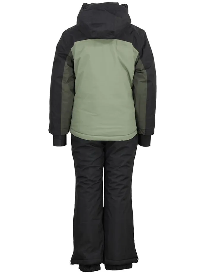 2-delige ski-/snowboardoutfit antraciet/kaki