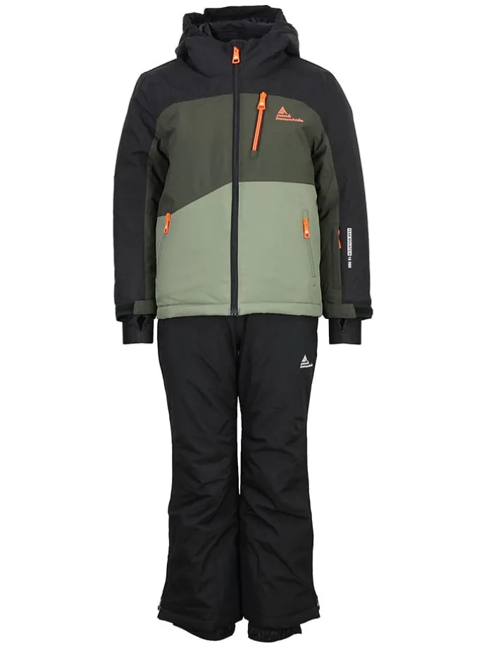 2-delige ski-/snowboardoutfit antraciet/kaki