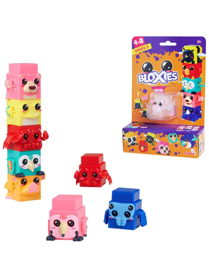 4-delige speelfigurenset "Bloxies" meerkleurig - vanaf 3 jaar
