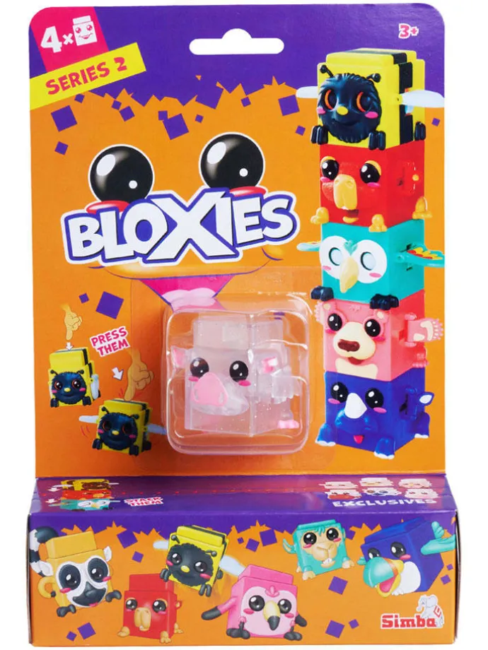 4-delige speelfigurenset "Bloxies" meerkleurig - vanaf 3 jaar