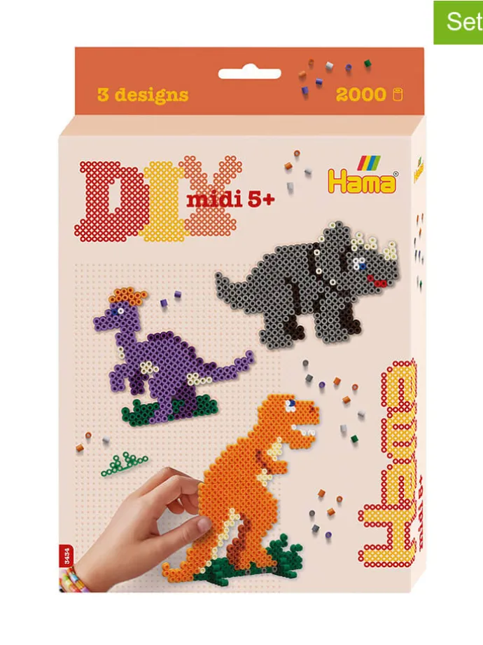 2.000-delige strijkkralenset "Dinosaurus" - vanaf 5 jaar