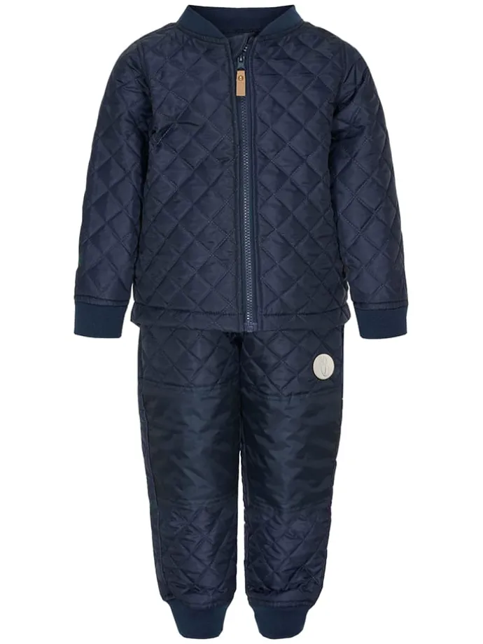 2-delige thermo-outfit donkerblauw
