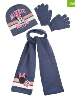 3-delige winteraccessoireset donkerblauw