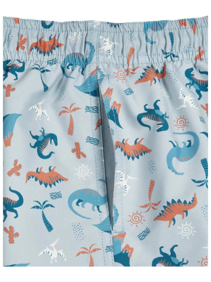 2-delige zwemoutfit "Dino" crème/lichtblauw