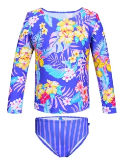 2-delige zwemoutfit "Sandy" blauw/meerkleurig