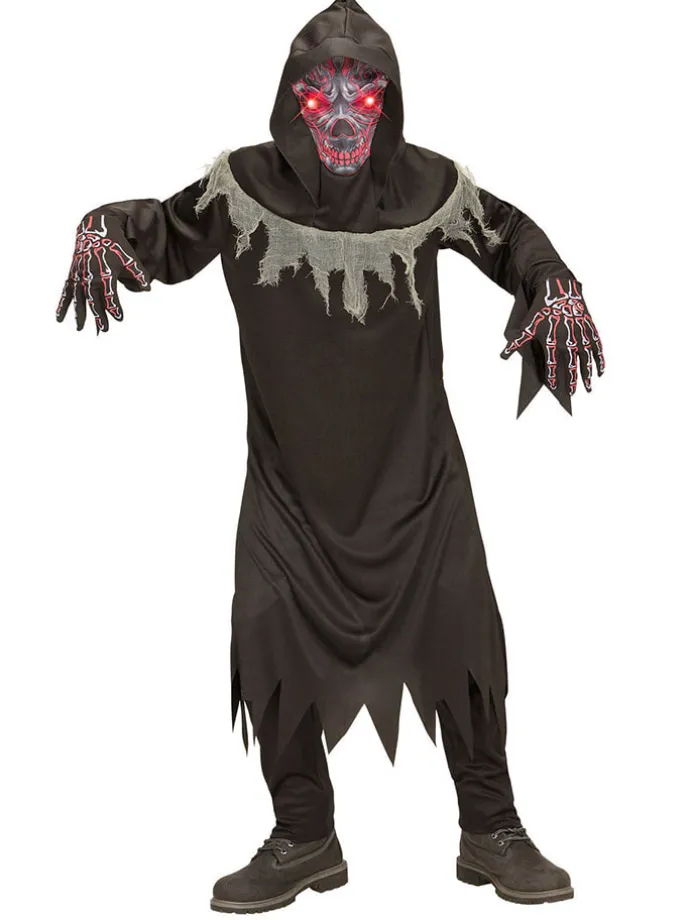 5-delig kostuum "DUIVEL DEMON" zwart