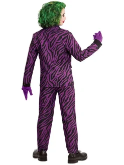 3-delig kostuum "Evil clown" violet/groen
