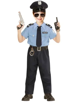 5-delig kostuum "Politie" lichtblauw/donkerblauw