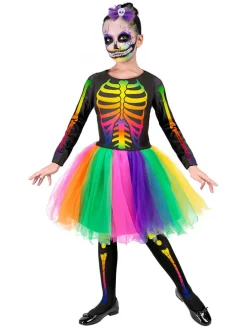 2-delig kostuum "Skeleton" meerkleurig/zwart