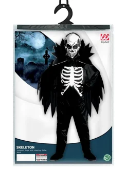 3-delig kostuum "Skeleton" zwart