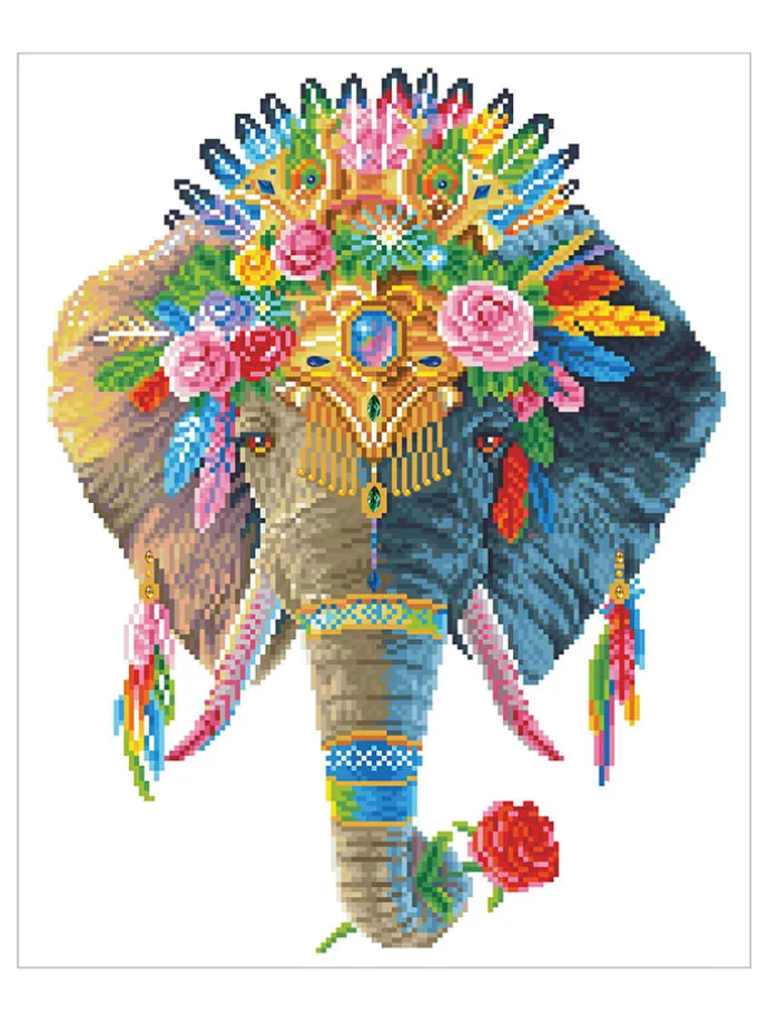 Diamond Painting "Bohemian Olifant" - vanaf 4 jaar