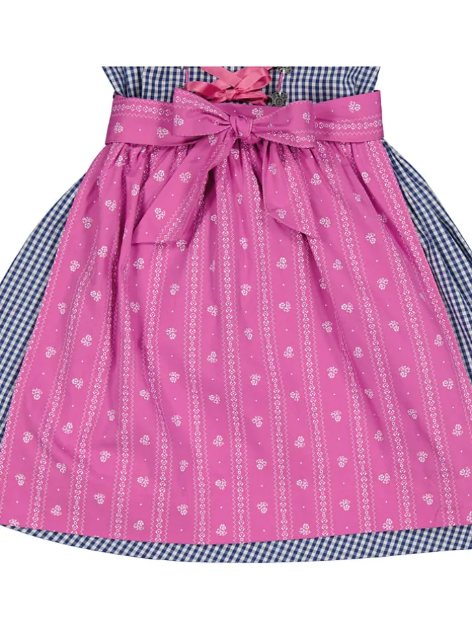 Dirndl blauw/lichtroze