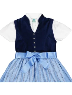 Dirndl lichtblauw/donkerblauw