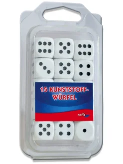 Dobbelstenen wit - vanaf 3 jaar