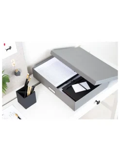 Documentbox "Sverker" lichtgrijs - (L)35 x (B)26 x (H)8,5 cm