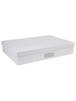 Dokumentenbox "Sverker" wit - (L)43,5 x (B)31 x (H)8,5 cm