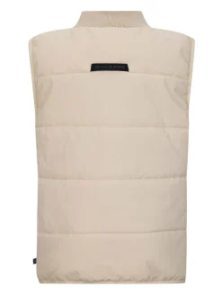 Doorgestikte bodywarmer "Boyd" beige