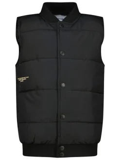 Doorgestikte bodywarmer "Toddy" zwart