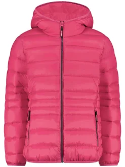 Doorgestikte jas roze