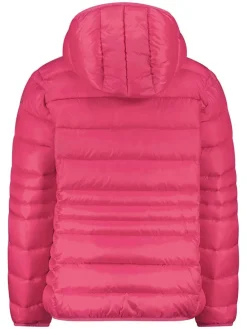 Doorgestikte jas roze