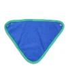 Driehoekige doek blauw/groen - (L)35 x (B)25 cm