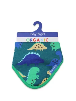 Driehoekige doek blauw/groen - (L)35 x (B)25 cm