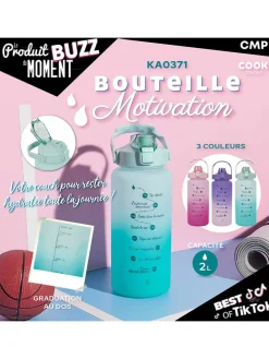 Drinkfles paars/turquoise/roze - 2 l (verrassingsproduct)