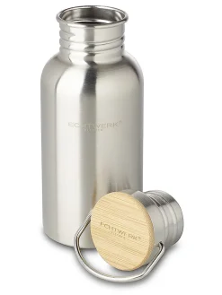 Drinkfles zilverkleurig - 500 ml