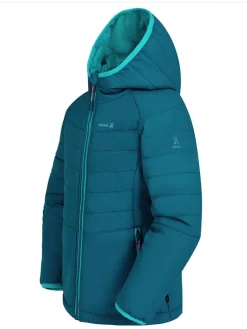 Dunne all-season doorgestikte jas "Celeste" petrol/turquoise