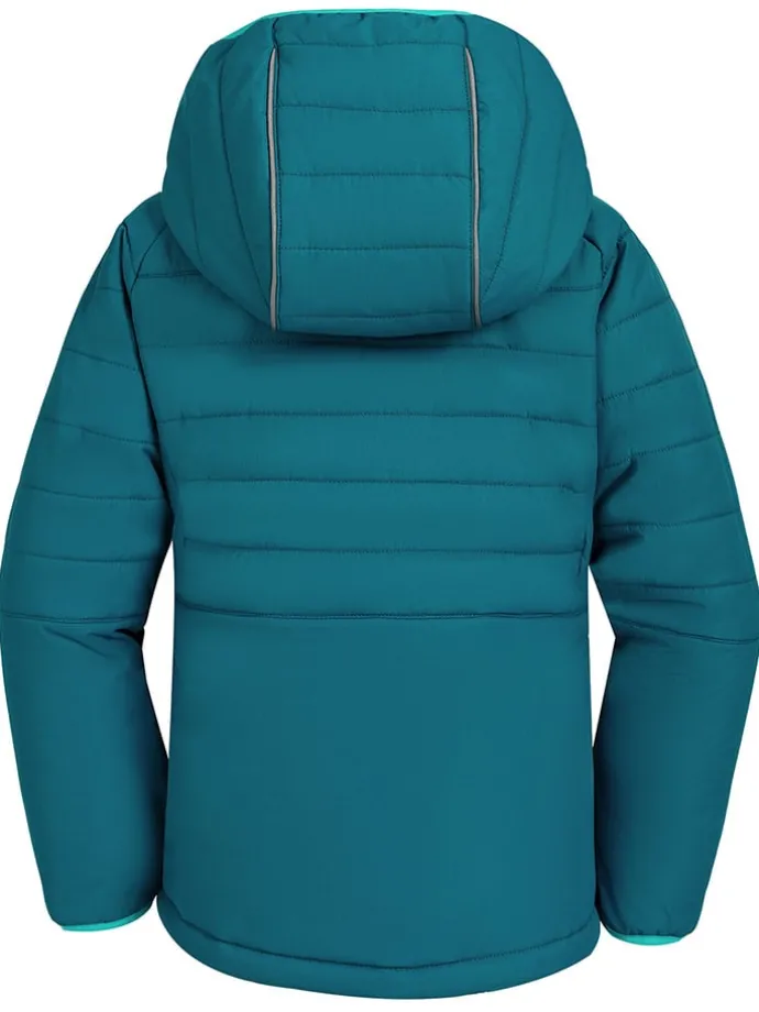 Dunne all-season doorgestikte jas "Celeste" petrol/turquoise