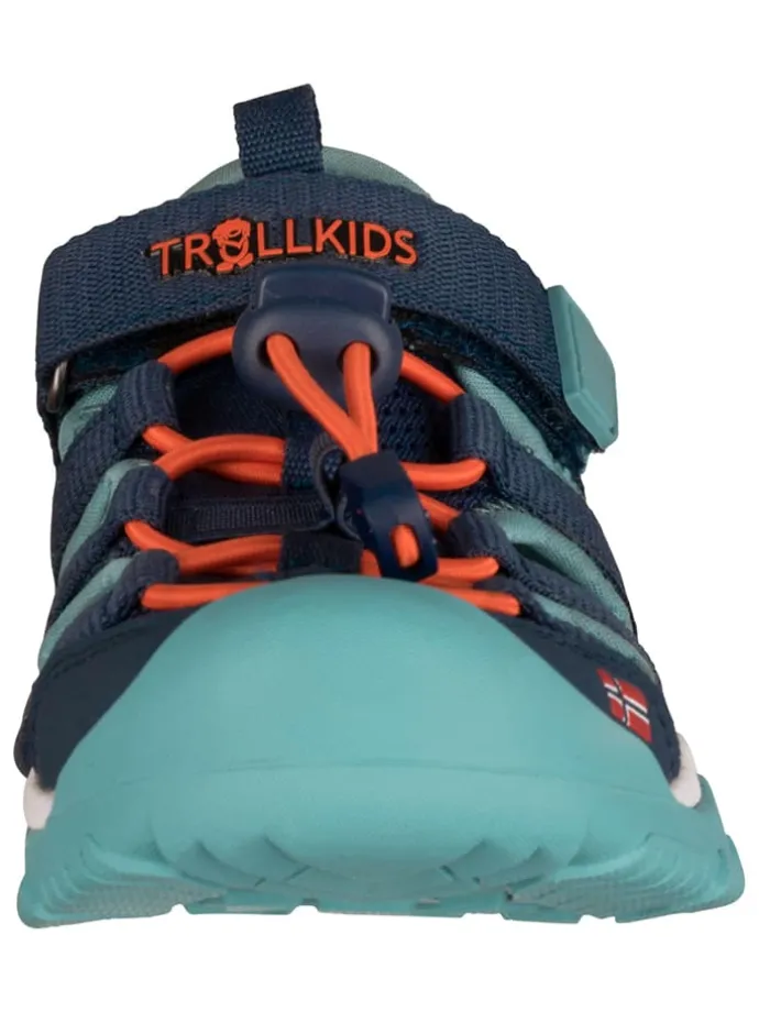 Enkelsandalen "Kristiansand" donkerblauw/turquoise