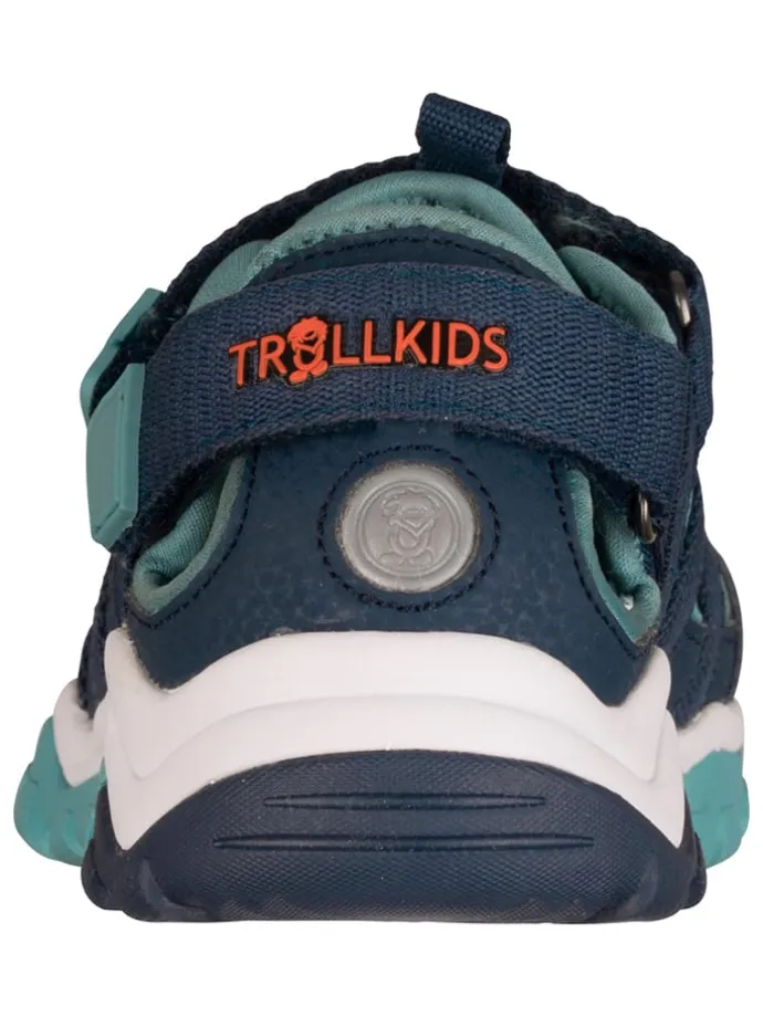 Enkelsandalen "Kristiansand" donkerblauw/turquoise