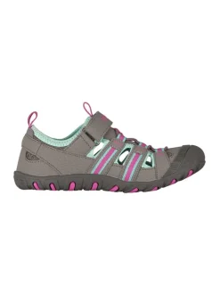 Enkelsandalen "Sandefjord" antraciet/lichtblauw/lichtroze
