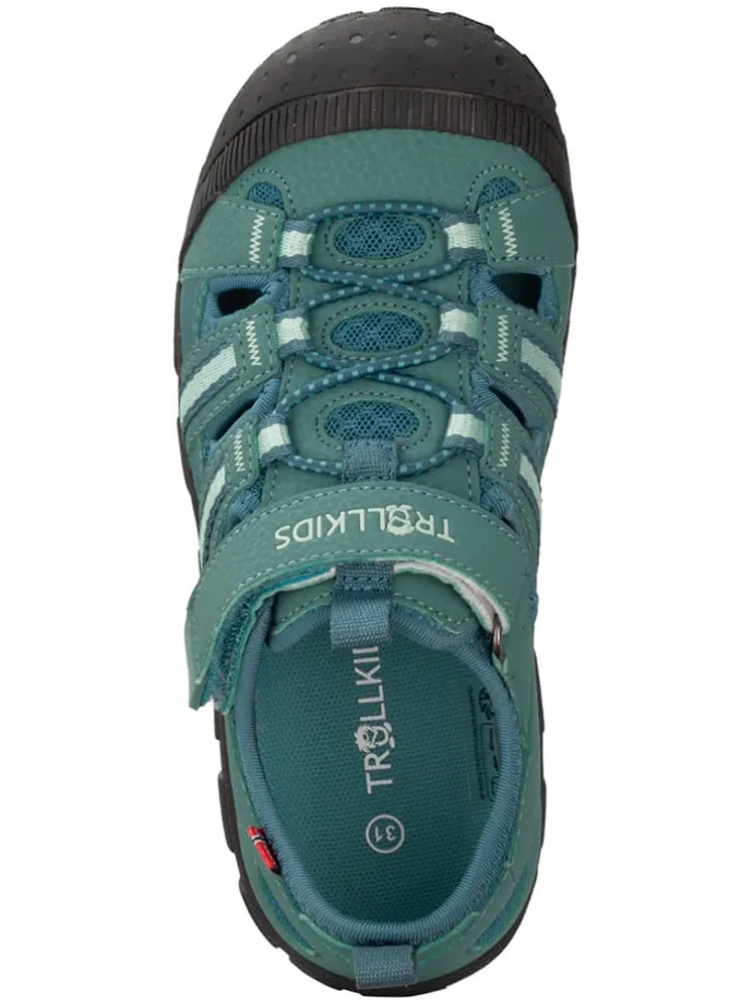 Enkelsandalen "Sandefjord" donkergroen