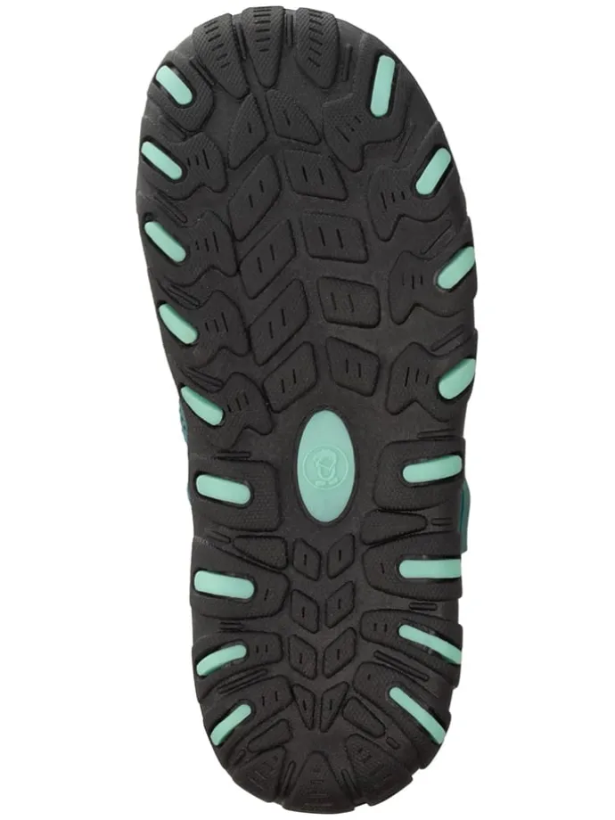 Enkelsandalen "Sandefjord" donkergroen