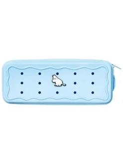 Etui ''Moomintroll'' lichtblauw - (L)10 x (B)22 cm