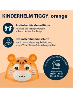 Fietshelm oranje