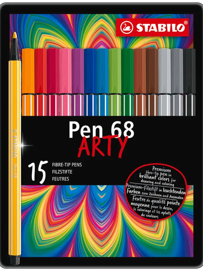 Fijnschrijver "Pen 68 Arty" - 15 stuks